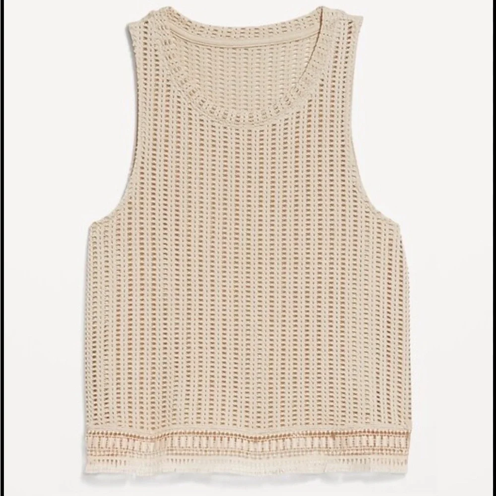 Old Navy Crochet Tank Top Size XS - Picture 2 of 7